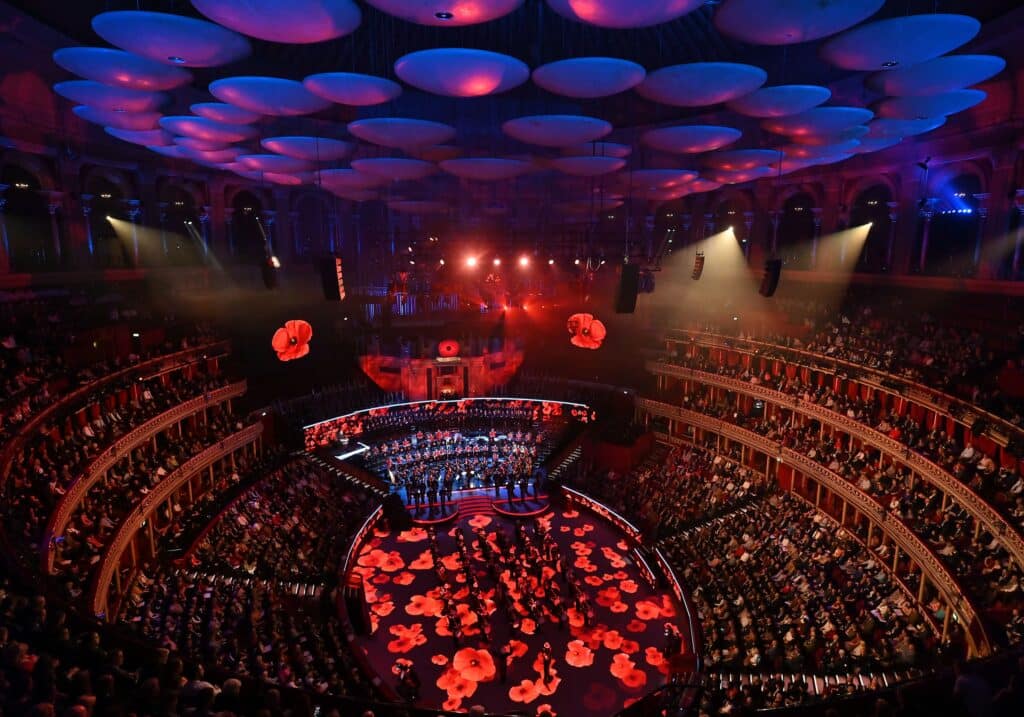 The Bach Choir performing at the Festival of Remembrance at the Royal Albert Hall